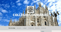 Desktop Screenshot of collegiolombardo.it