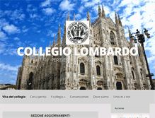 Tablet Screenshot of collegiolombardo.it